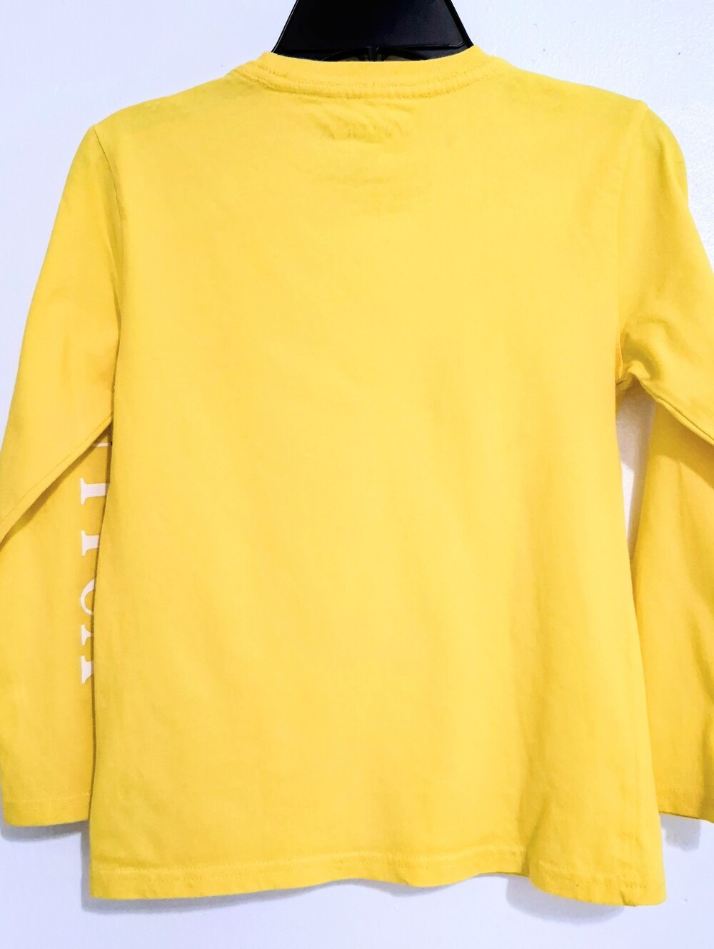 Nautica Boys Yellow Long Sleeve T-Shirt Size 7 Cotton Logo Graphic Sleeve Crew - Picture 3 of 11